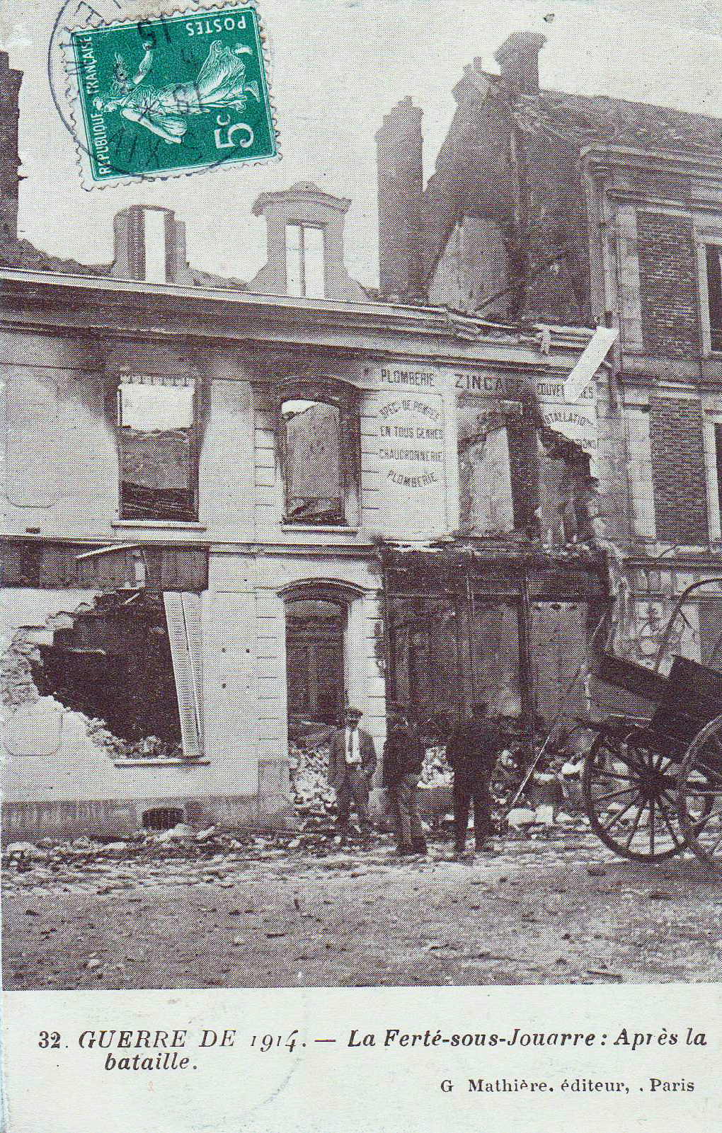 La Ferté-sous-Jouarre après la bataille de 1914